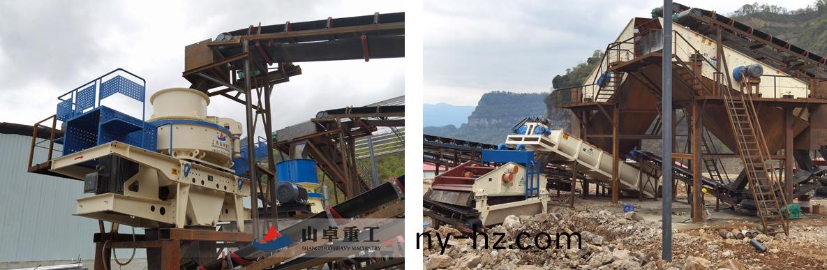 時産200噸蘤崗巗碎石製砂生産線